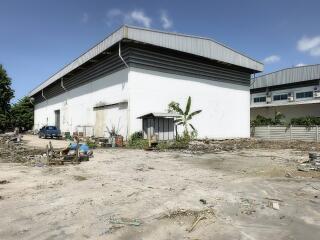 Exterior view of warehouse building