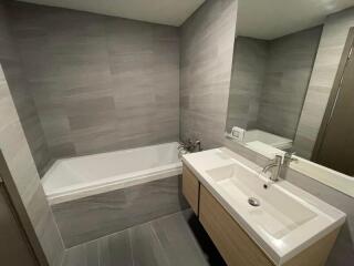 Bathroom with modern fixtures