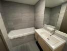 Bathroom with modern fixtures