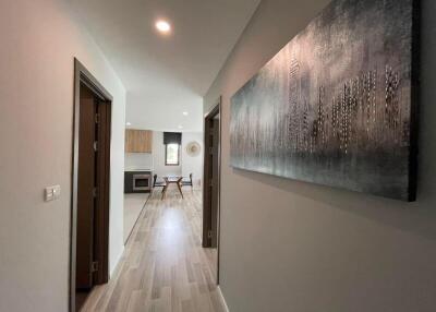 Hallway leading to the kitchen and living area