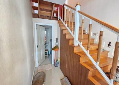 Staircase with storage closet