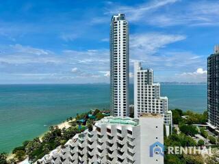 Good price in market Wongamat Tower  Studio 47 sqm high floor Sea view