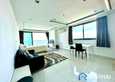 Good price in market Wongamat Tower  Studio 47 sqm high floor Sea view