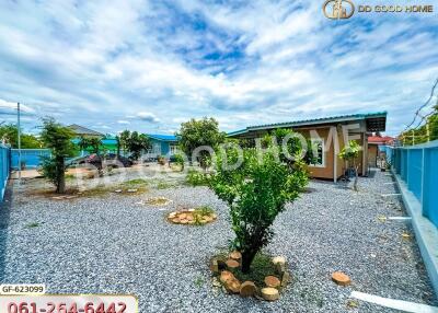 Spacious Yard with Gravel and Greenery