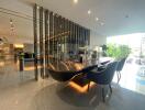 Modern reception area with sleek design