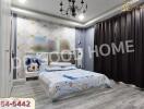 Comfortable and well-decorated bedroom with modern touches