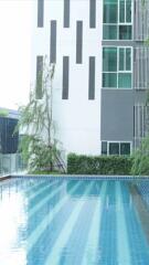 Outdoor Swimming Pool in Modern Residential Building