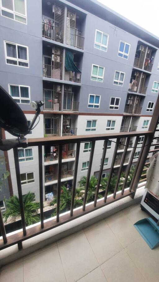 Balcony view of neighboring apartment building