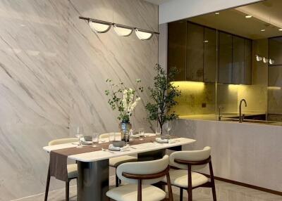 Stylish dining area with modern decor