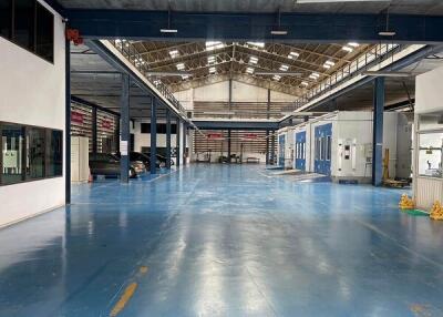 Spacious industrial warehouse with large open floor