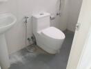 Bathroom with toilet and sink