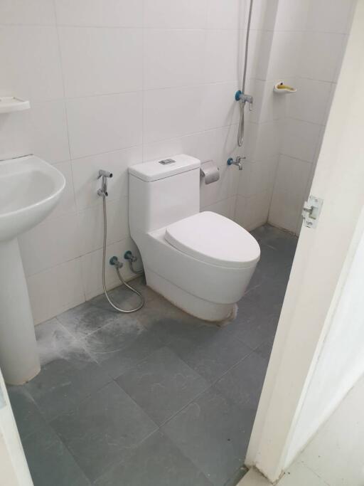 Bathroom with toilet and sink