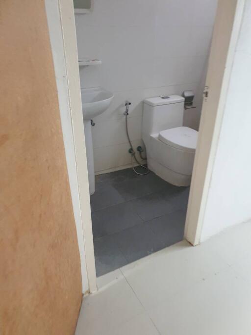 Bathroom with toilet and sink