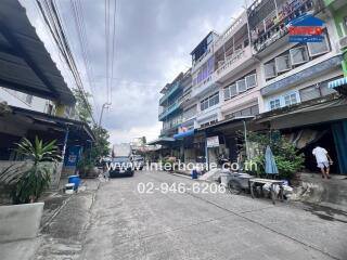 Street view of residential buildings