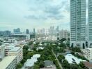 View from the property showing city skyline and greenery