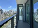 Balcony with city view