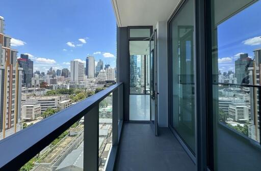 Balcony with city view