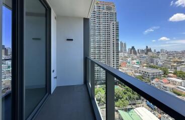 Balcony with city view