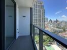 Balcony with city view