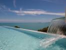 Infinity pool with ocean view