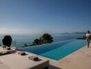 Infinity pool with ocean view