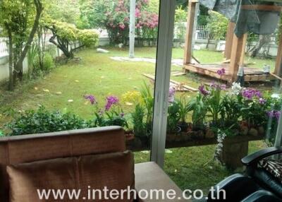 Living room with garden view