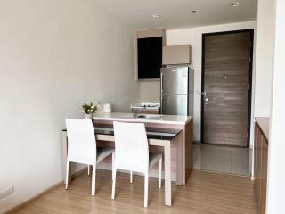 Modern kitchen and dining area