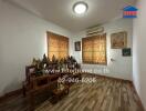 Living room with traditional decorations