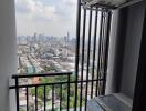 High-rise balcony with city view