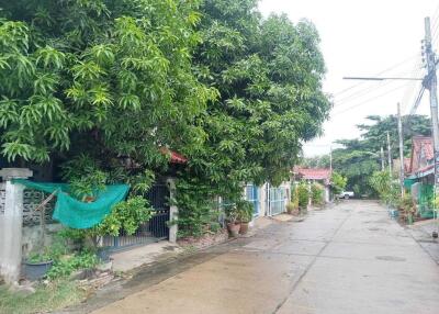 street view of the neighborhood with houses