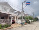 Exterior view of residential buildings on a street