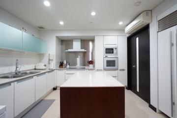 Modern kitchen with island and appliances