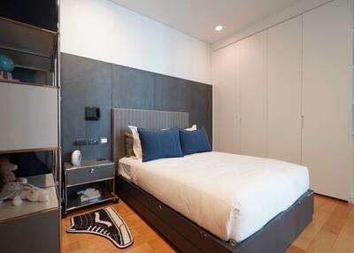 Modern Bedroom with Bed and Storage