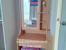 Dressing table with mirror