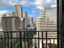 View of buildings from a balcony