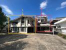 Exterior view of residential buildings under clear sky