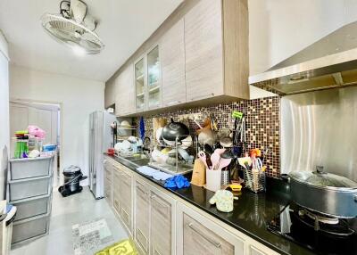 Modern kitchen with ample storage and contemporary appliances