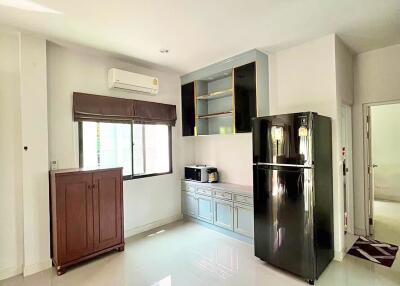 Modern kitchen with appliances and storage