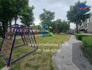 Outdoor playground in a residential complex