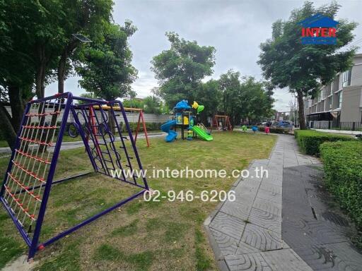 Outdoor playground in a residential complex