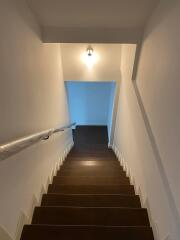 Well-lit staircase with modern design