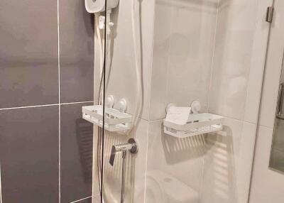 Modern bathroom with shower