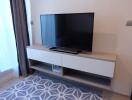 Living room with TV and modern TV cabinet