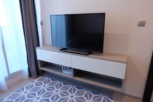 Living room with TV and modern TV cabinet