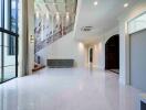 Spacious main living area with high ceilings and modern design