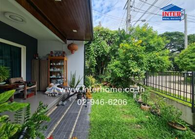 Outdoor patio with garden