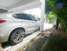 Car parked inside a house garage