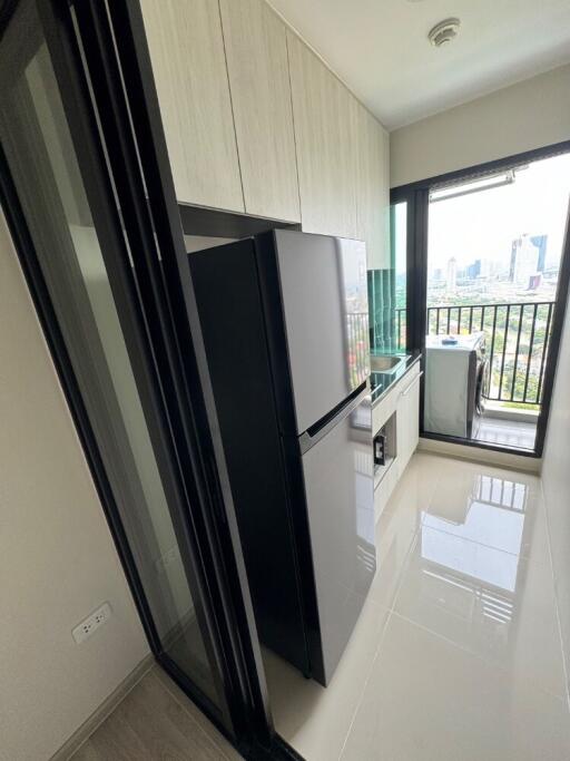 Modern kitchen with a view