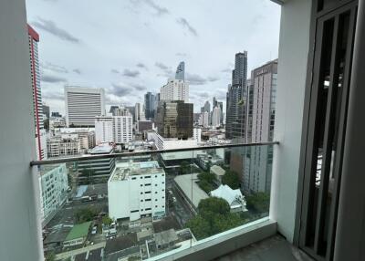 Balcony with city view