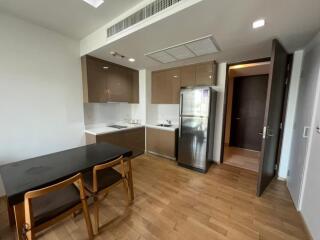 Modern kitchen with dining area